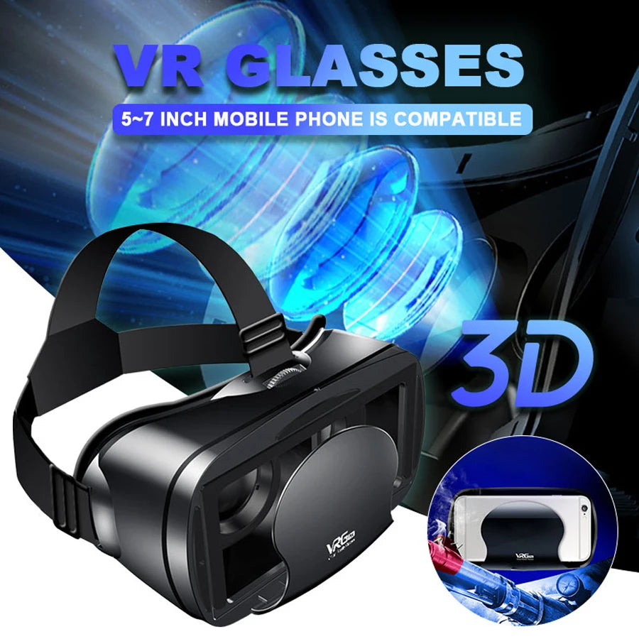 3D VR Headset – 7" Smart VR Glasses for Android & iPhone