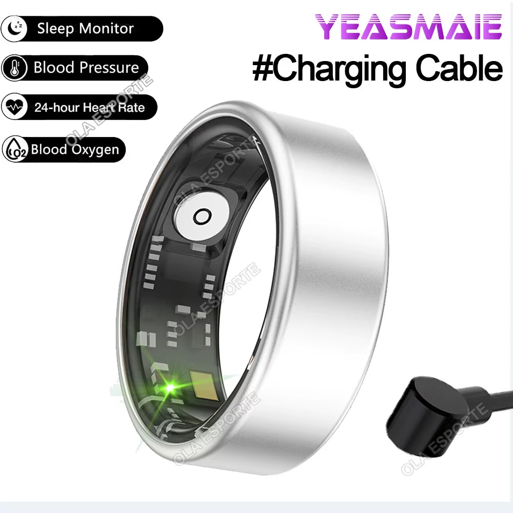 Smart Health Ring – Heart Rate, SpO₂, Multi-Sport, Waterproof