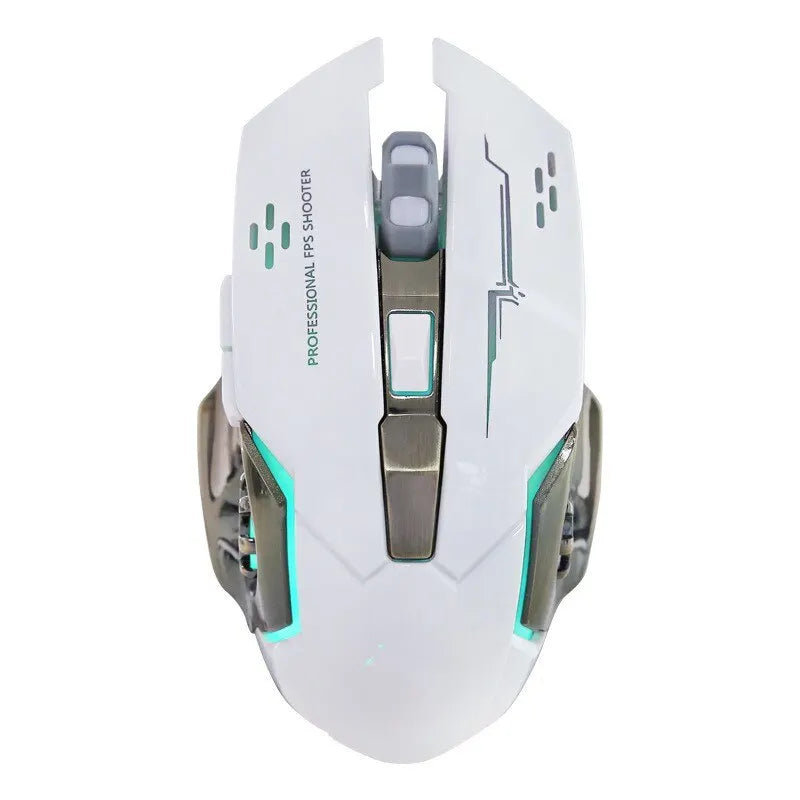 Wireless Rechargeable Gaming Mouse – Silent, Bluetooth/USB, Backlit, E-Sports