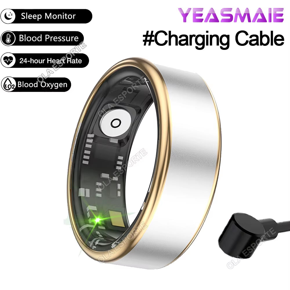 Smart Health Ring – Heart Rate, SpO₂, Multi-Sport, Waterproof