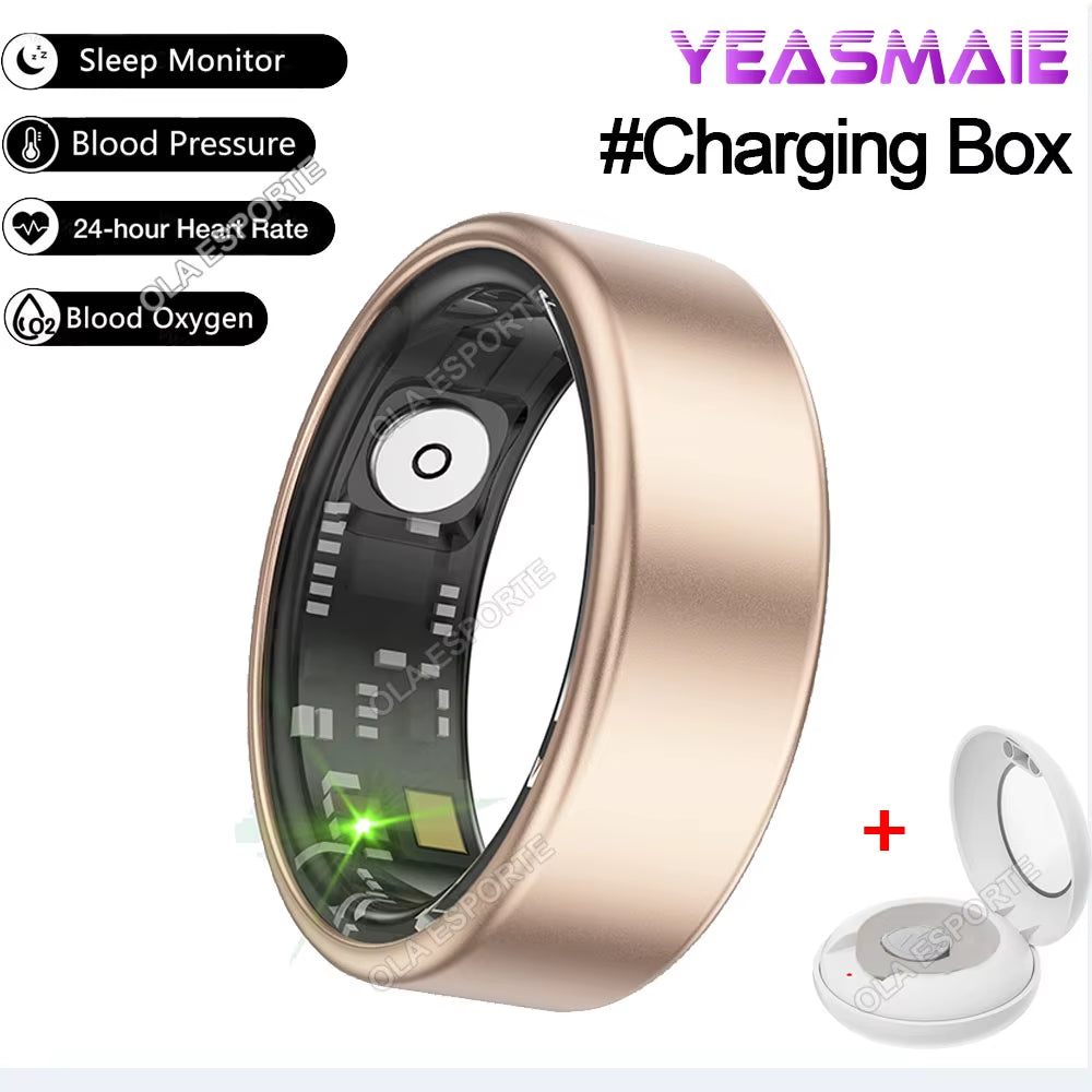 Smart Health Ring – Heart Rate, SpO₂, Multi-Sport, Waterproof