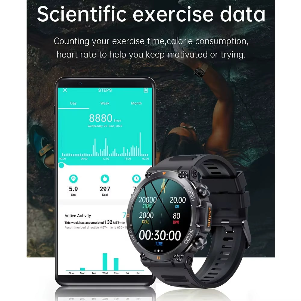 56Pro Men’s Smartwatch ⌚ | Heart Rate, Sports, HD Screen, Long Battery