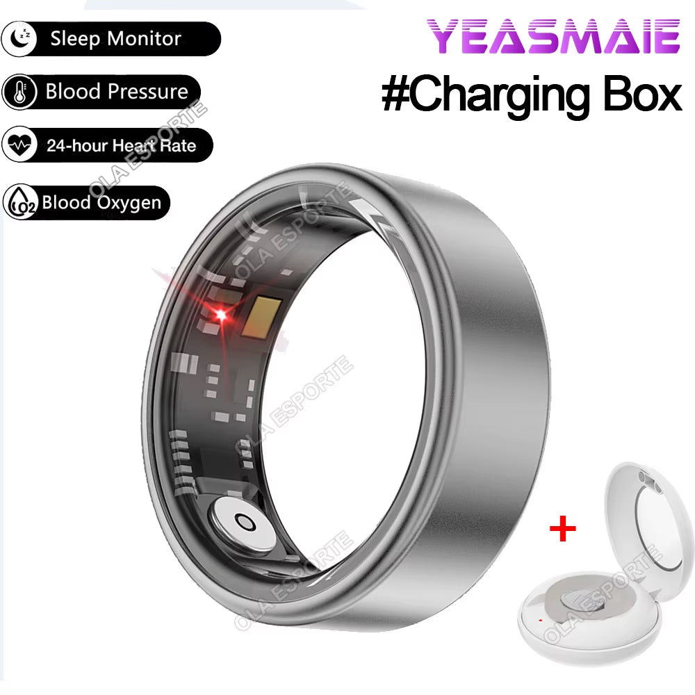 Smart Health Ring – Heart Rate, SpO₂, Multi-Sport, Waterproof