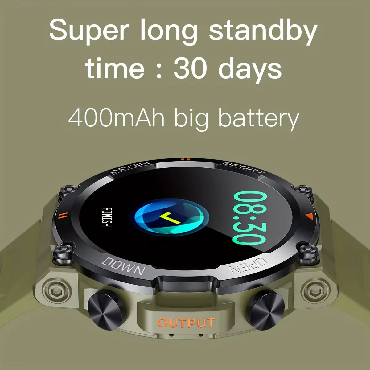 56Pro Men’s Smartwatch ⌚ | Heart Rate, Sports, HD Screen, Long Battery
