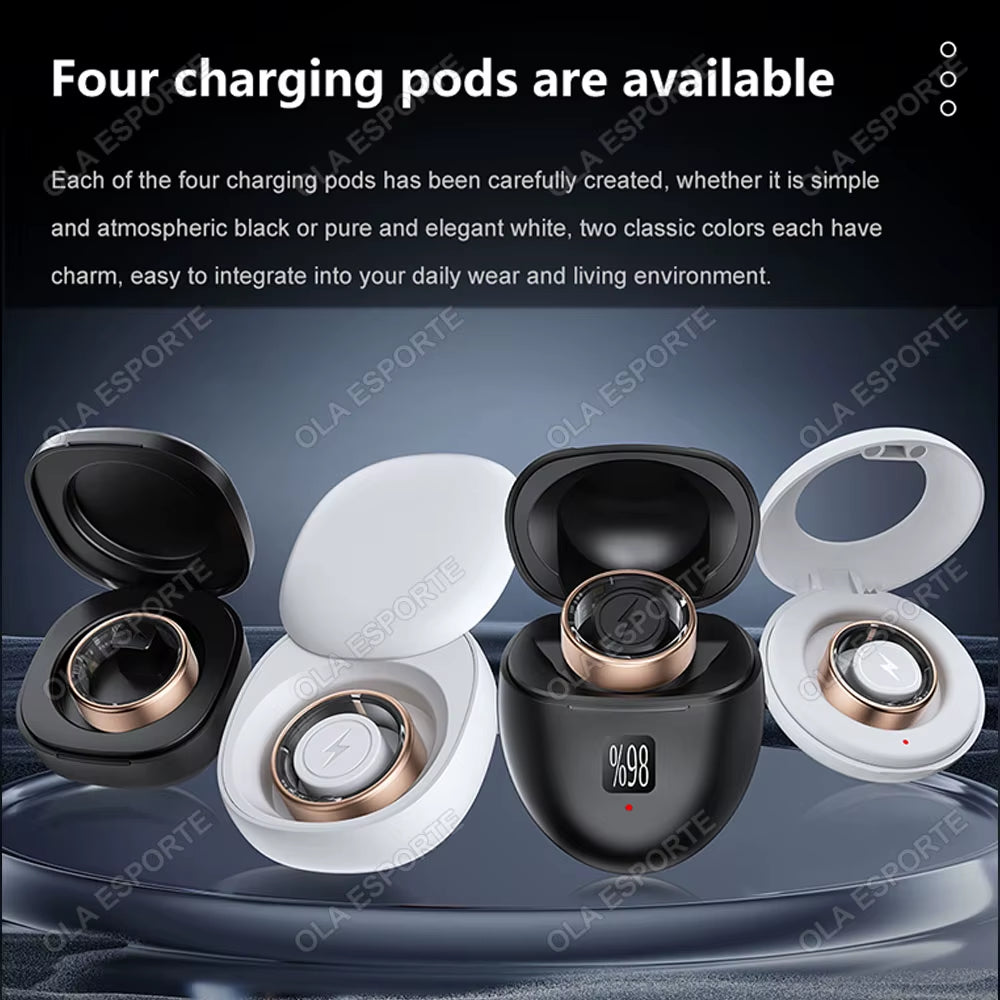 Smart Health Ring – Heart Rate, SpO₂, Multi-Sport, Waterproof