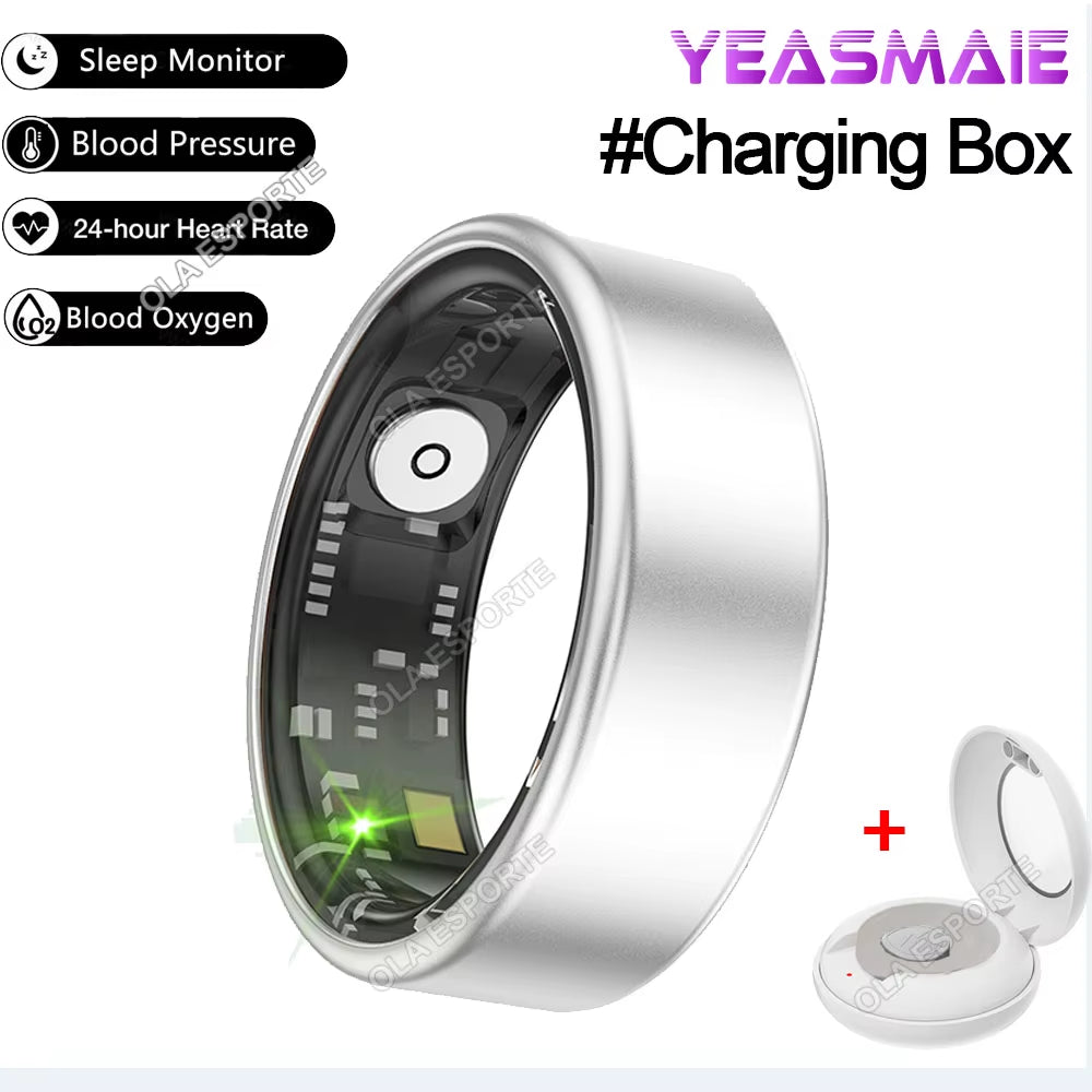 Smart Health Ring – Heart Rate, SpO₂, Multi-Sport, Waterproof