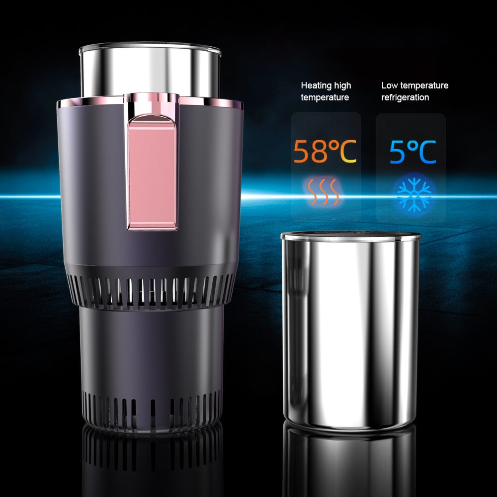 2-in-1 Intelligent Car Cup Warmer & Cooler – Smart Digital Display
