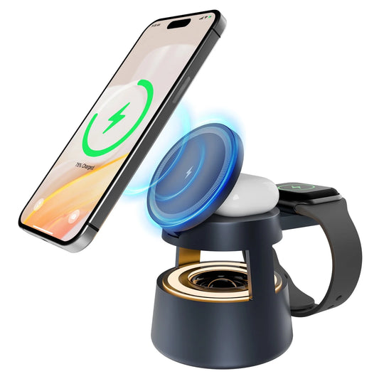 5-in-1 Wireless Charging Station – 15W Fast Charge for iPhone, AirPods & Apple Watch