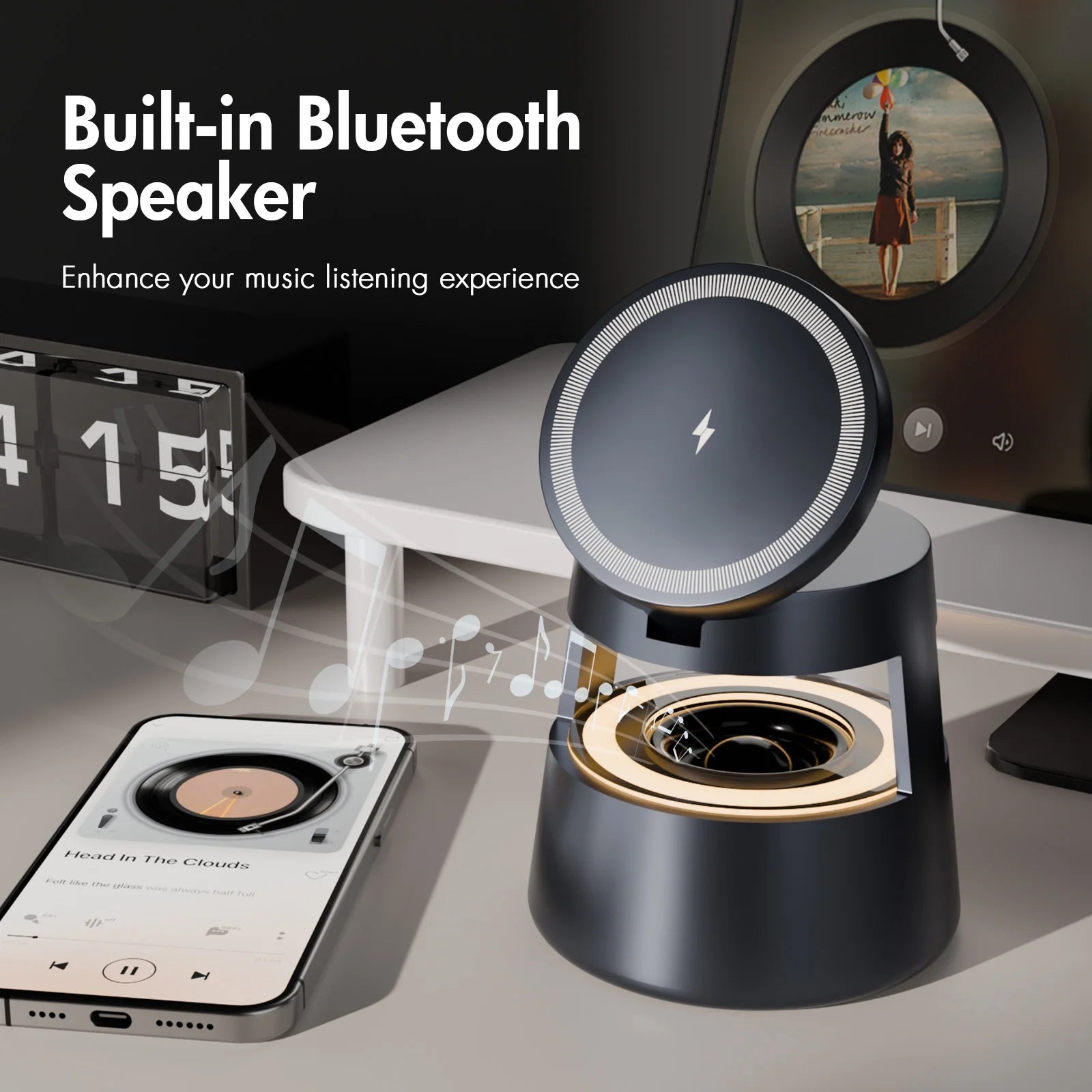 5-in-1 Wireless Charging Station – 15W Fast Charge for iPhone, AirPods & Apple Watch